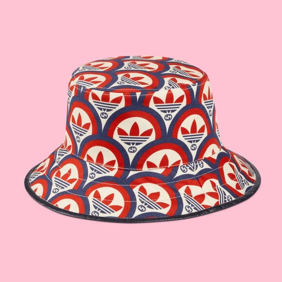 NWT Gucci x Adidas Bucket Hat Red/Blue Size M - Picture 4 of 4